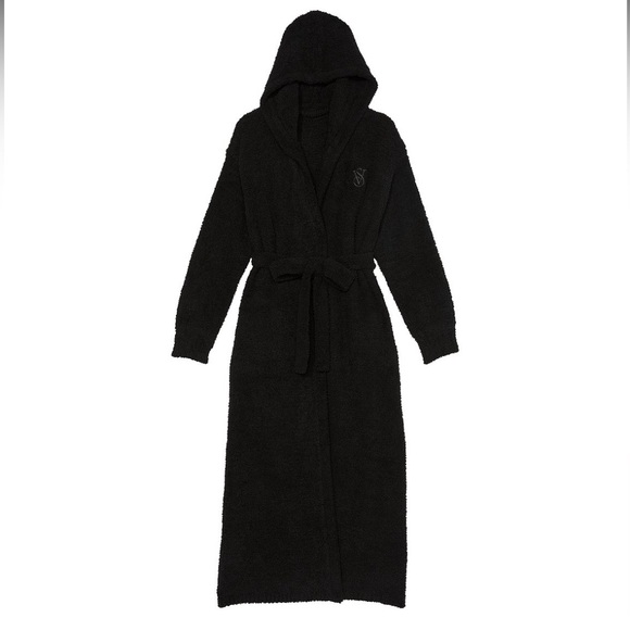 Victoria’s Secret Luxurious Black Wrap-Style Robe - Picture 3 of 3